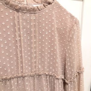 Light Pink Swiss Dot Dress
